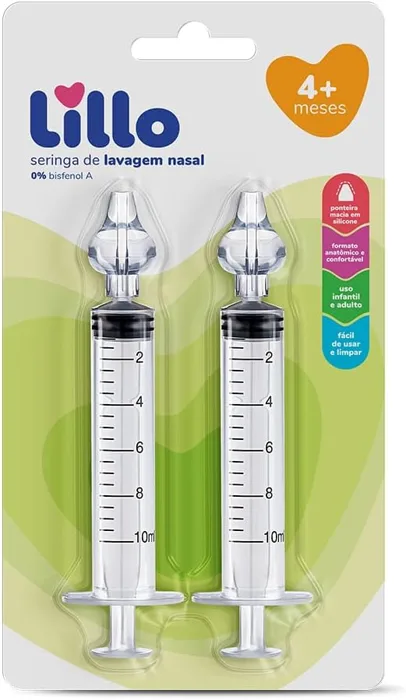 Kit de seringa para lavagem nasal Lillo
