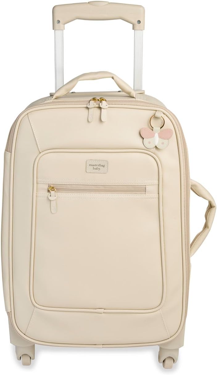 Mala de maternidade com rodinha Borboleta marfim da Masterbag