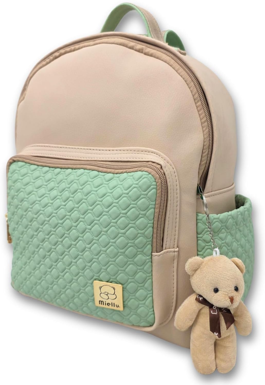 Mochila bolsa de maternidade Pópeti verde da Miellu