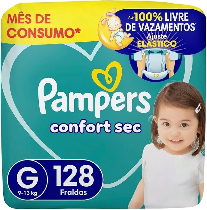 Fralda Pampers Confort Sec tamanho G