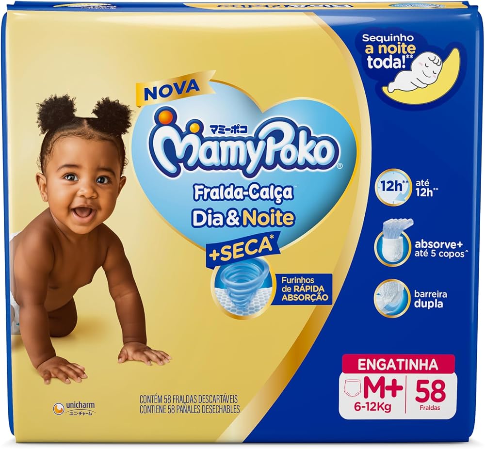 Fralda-calça MamyPoko Dia e Noite