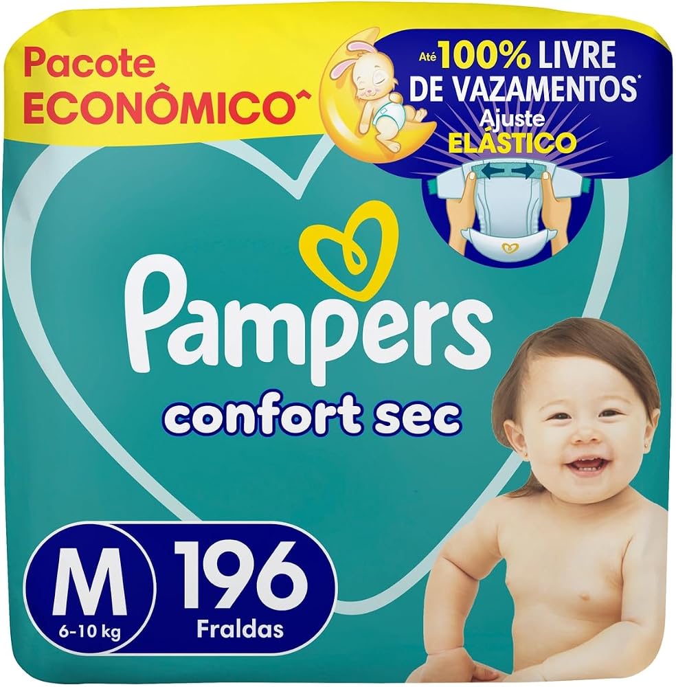 Fralda Pampers Confort Sec