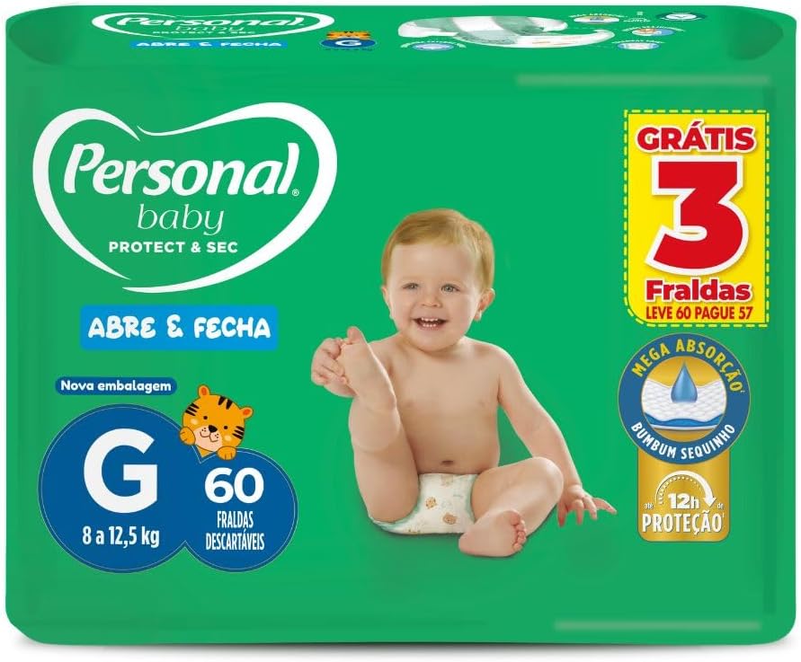 Fralda Personal Baby Protect e Sec