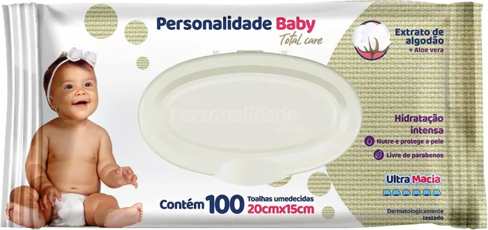 Toalha umedecida Personalidade Baby Total Care