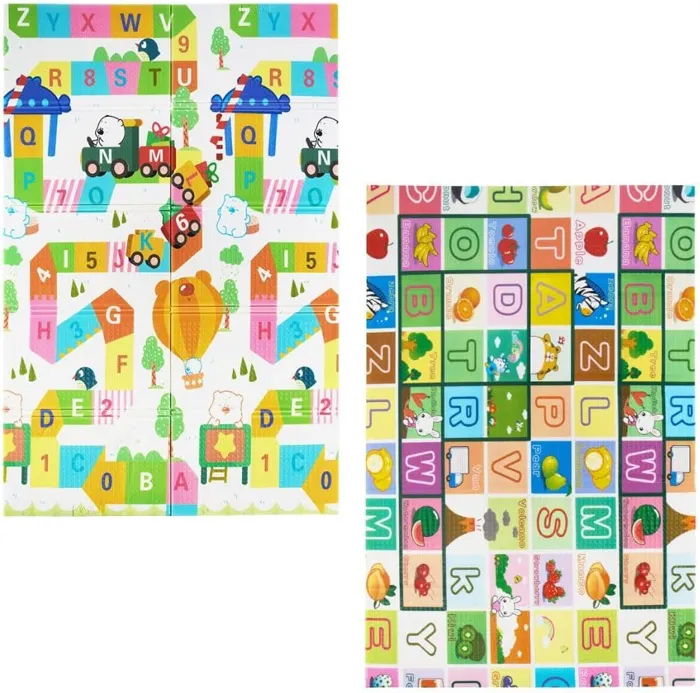 Tapete infantil tatame emborrachado ABC Maxi Baby dupla face