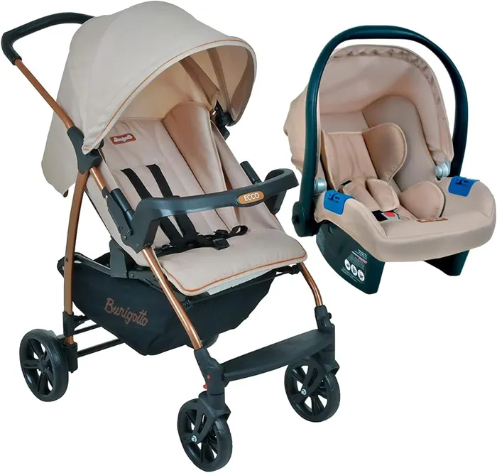 Carrinho Burigotto Ecco com bebê conforto Touring X